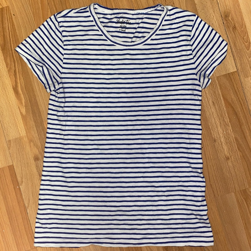 J.Crew Striped Studio Tee